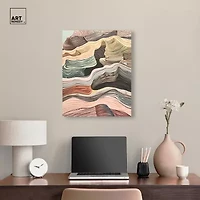 ART REMEDY® Art Remedy "Coyote Tan" Giclee Canvas Print, Abstract Canvas Art