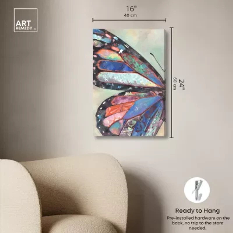 ART REMEDY® "Butterfly Part I" Giclee Animals Canvas Art