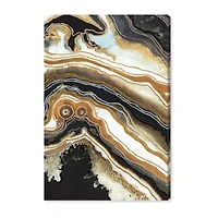 ART REMEDY® "Black And Gold Ii" Giclee Abstract Canvas Art