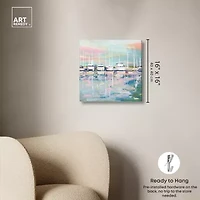ART REMEDY® "Coastal Dock" Giclee Nautical And Coastal Canvas Art