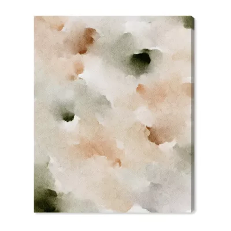 ART REMEDY® Art Remedy "Cotton Balls And Cinnamon" Giclee Canvas Print, Abstract Canvas Art