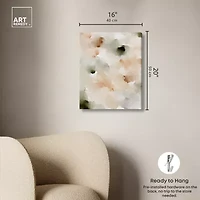 ART REMEDY® Art Remedy "Cotton Balls And Cinnamon" Giclee Canvas Print, Abstract Canvas Art