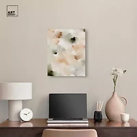 ART REMEDY® Art Remedy "Cotton Balls And Cinnamon" Giclee Canvas Print, Abstract Canvas Art