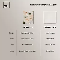 ART REMEDY® Art Remedy "Cotton Balls And Cinnamon" Giclee Canvas Print, Abstract Canvas Art
