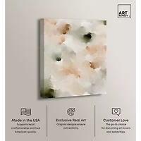 ART REMEDY® Art Remedy "Cotton Balls And Cinnamon" Giclee Canvas Print, Abstract Canvas Art