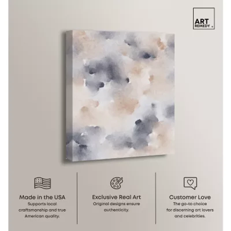 ART REMEDY® Art Remedy "Fluff And Cotton" Giclee Canvas Print, Abstract Canvas Art