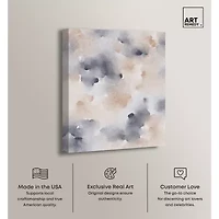 ART REMEDY® Art Remedy "Fluff And Cotton" Giclee Canvas Print, Abstract Canvas Art