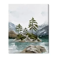 ART REMEDY® Art Remedy "Cold Winter Lake" Giclee Canvas Print