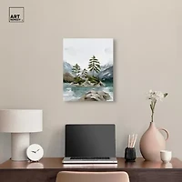 ART REMEDY® Art Remedy "Cold Winter Lake" Giclee Canvas Print