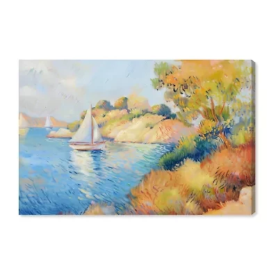 ART REMEDY® Art Remedy "Sail Off In The Morning" Giclee Canvas Print, Transportation Canvas Art