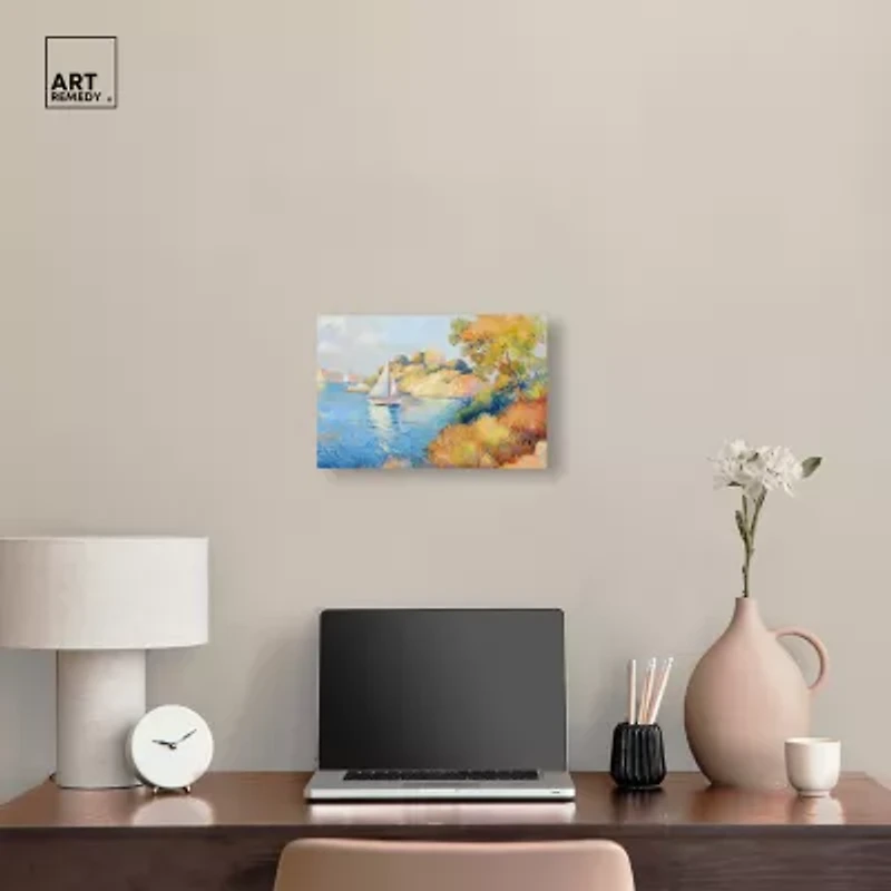 ART REMEDY® Art Remedy "Sail Off In The Morning" Giclee Canvas Print, Transportation Canvas Art