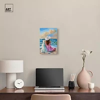 ART REMEDY® Art Remedy "Girl And Her Best Friend" Giclee Canvas Print