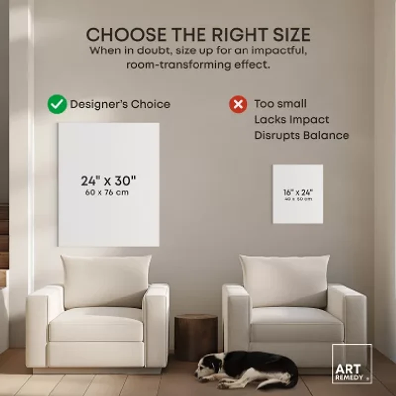 ART REMEDY® "November Landscape" Giclee Nature And Landscape Canvas Art