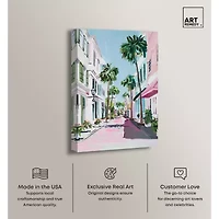 ART REMEDY® "Down The Avenue" Giclee Cities And Skylines Canvas Art