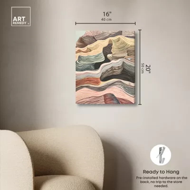 ART REMEDY® "Coyote Tan" Giclee Abstract Canvas Art
