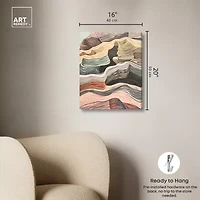 ART REMEDY® "Coyote Tan" Giclee Abstract Canvas Art