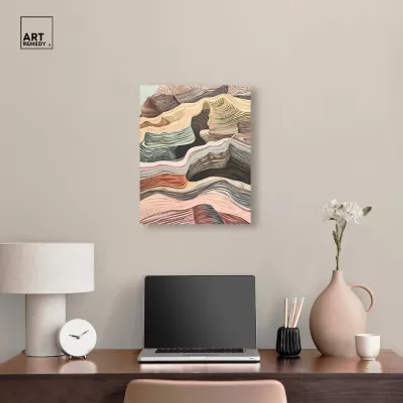 ART REMEDY® "Coyote Tan" Giclee Abstract Canvas Art