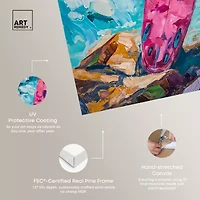 ART REMEDY® "Just A Little Break Wave" Giclee Sports And Teams Canvas Art