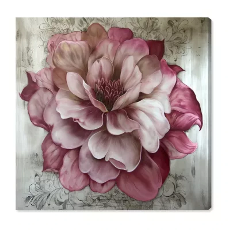 ART REMEDY® "Darla" Giclee Floral And Botanical Canvas Art