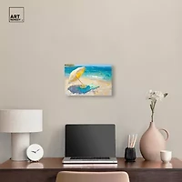 ART REMEDY® Art Remedy "Morning Beach View" Giclee Canvas Print, Nautical And Coastal Canvas Art