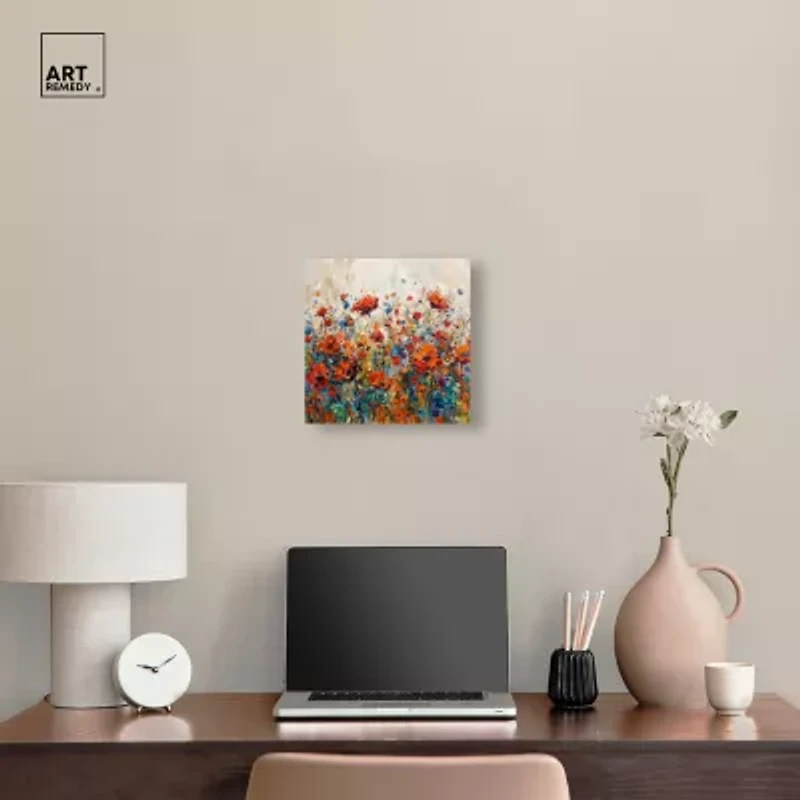 ART REMEDY® "Beautiful Garden Bloom" Giclee Floral And Botanical Canvas Art