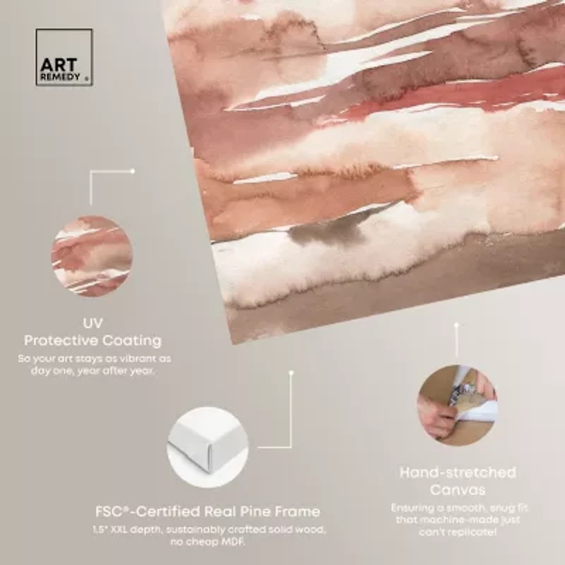 ART REMEDY® "Tone Tinted Powders" Giclee Abstract Canvas Art