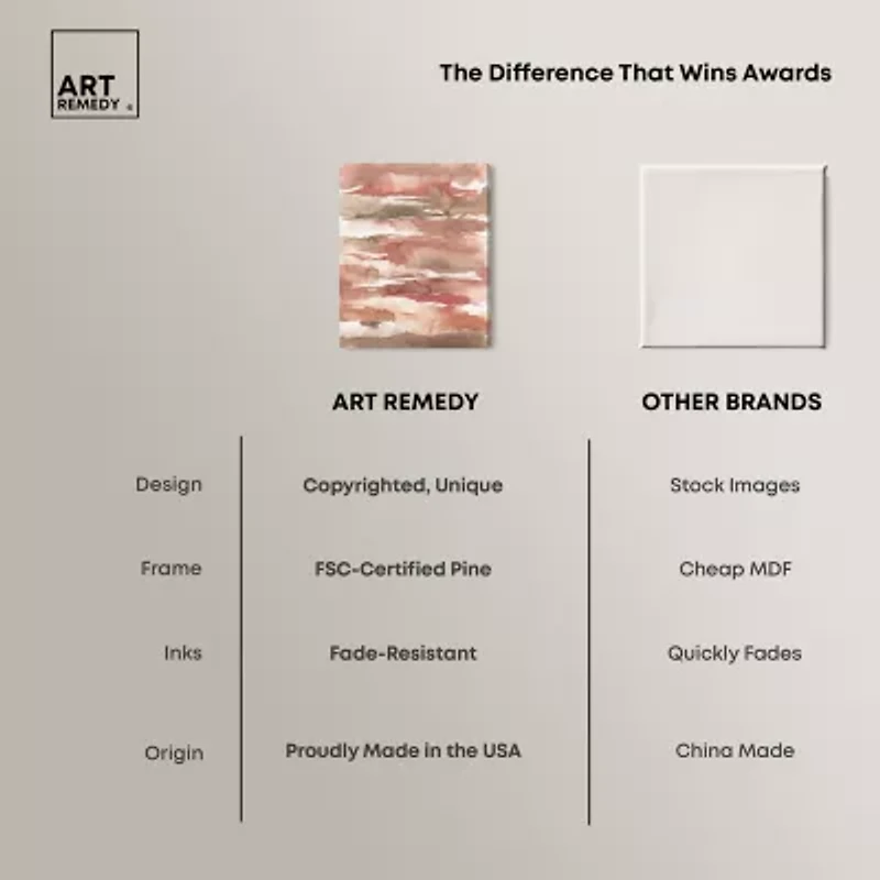 ART REMEDY® "Tone Tinted Powders" Giclee Abstract Canvas Art