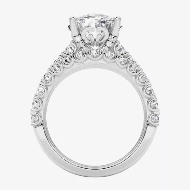 Grown Gorgeous (F,Vs2) Womens / Ct. T.W. Lab White Diamond 14K Gold or Platinum Oval Side Stone Bridal Set