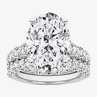 Grown Gorgeous (F,Vs2) Womens / Ct. T.W. Lab White Diamond 14K Gold or Platinum Oval Side Stone Bridal Set
