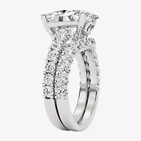 Grown Gorgeous (F,Vs2) Womens / Ct. T.W. Lab White Diamond 14K Gold or Platinum Oval Side Stone Bridal Set