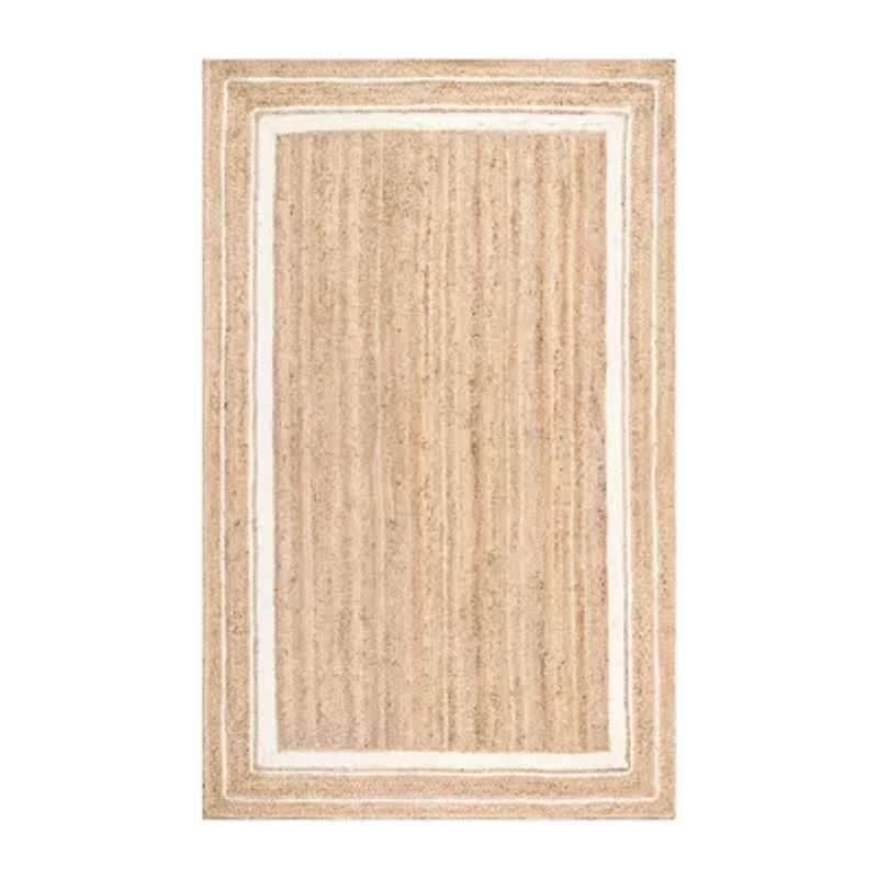nuLoom Braided Rikki Border Jute Rug