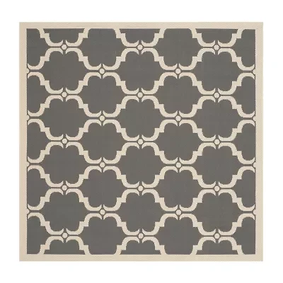 Safavieh Courtyard Collection Jobeth Geometric Indoor/Outdoor Square Area Rug