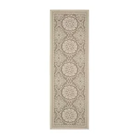 Safavieh Courtyard Collection Roza Geometric Indoor/Outdoor Runner Rug