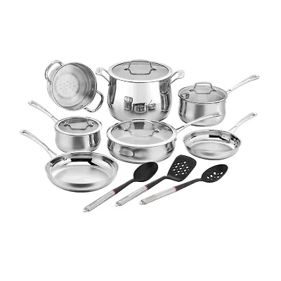 Cuisinart Contour Stainless Steel 14-pc. Cookware Set With Tools