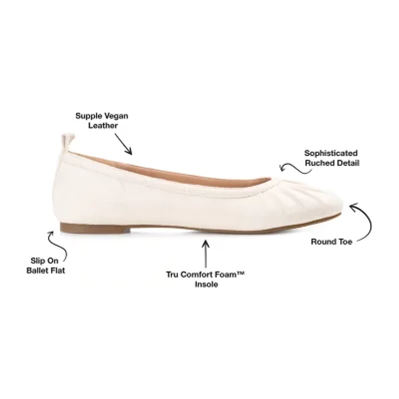 Journee Collection Tannya Womens Round Ballet Flats
