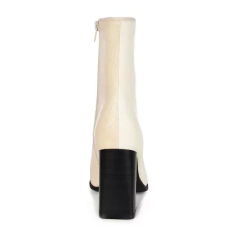 Journee Collection Womens January Stacked Heel Booties