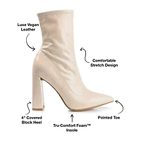 Journee Collection Womens Veralee Block Heel Booties