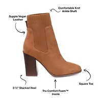 Journee Collection Womens Adalia Stacked Heel Booties