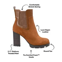 Journee Collection Womens Islana Stacked Heel Booties