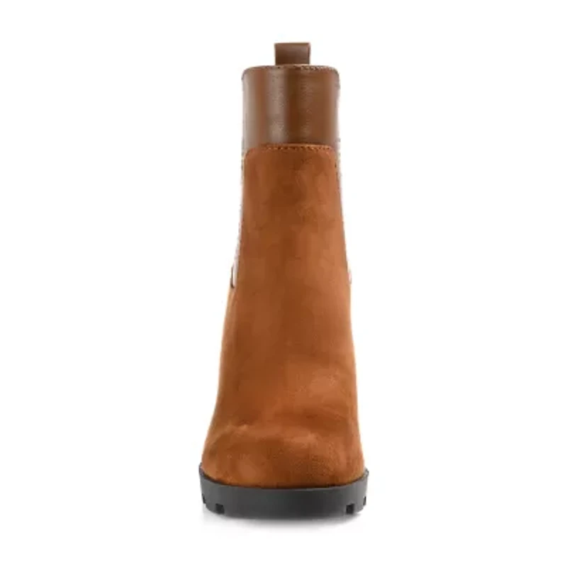 Journee Collection Womens Islana Stacked Heel Booties