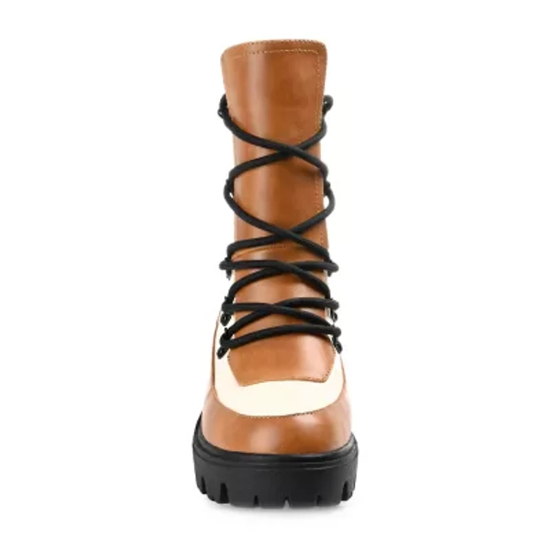 Journee Collection Womens Terrain Block Heel Booties