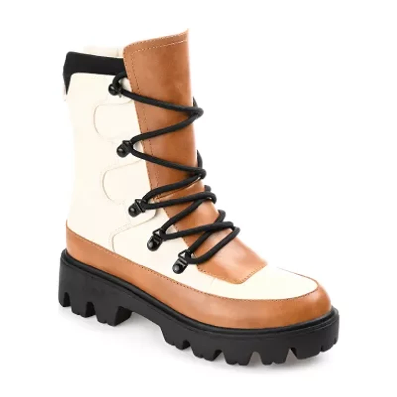 Journee Collection Womens Terrain Block Heel Booties