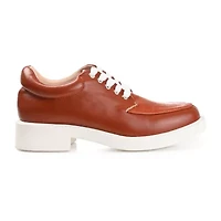 Journee Collection Aliah Womens Round Closed Toe Oxford Shoes
