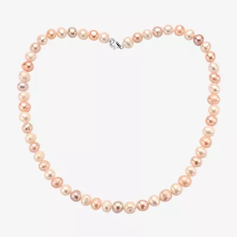 Effy  Womens Pink Cultured Freshwater Pearl Sterling Silver Jewelry Set