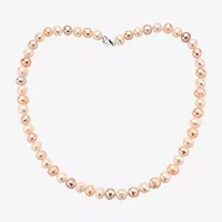 Effy  Womens Pink Cultured Freshwater Pearl Sterling Silver Jewelry Set