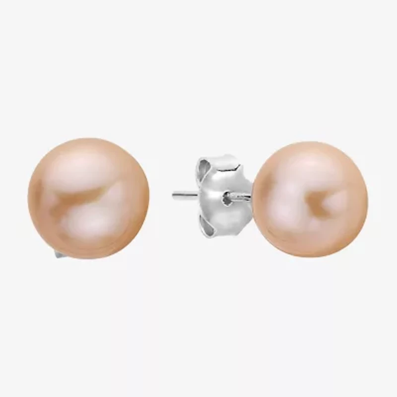 Effy  Womens Pink Cultured Freshwater Pearl Sterling Silver Jewelry Set