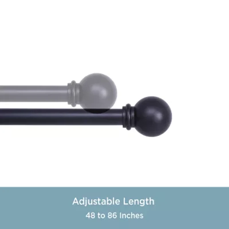 Kenney Alanis Ball 5/8 Adjustable Curtain Rod