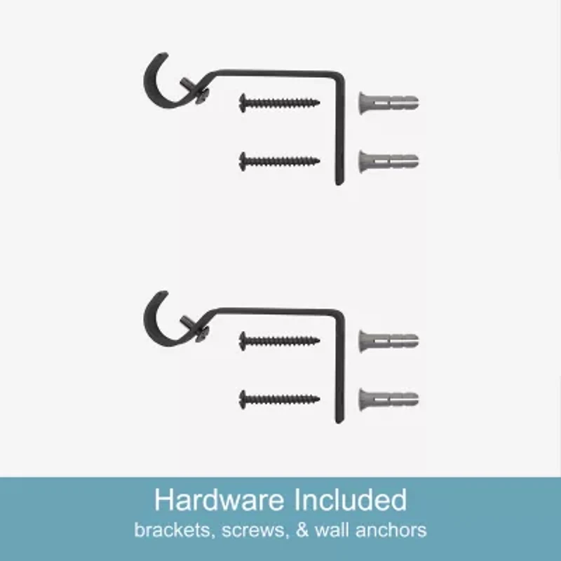 Kenney Benji Square 5/8 Adjustable Curtain Rod