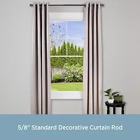 Kenney Benji Square 5/8 Adjustable Curtain Rod