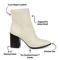 Journee Collection Womens Kathie Stacked Heel Booties